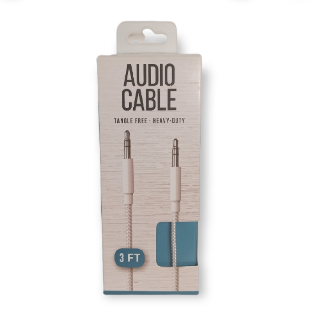 🤩10/$10 Audio cable white
